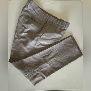 J. Crew Bowery 100% Wool Gray Dress Pants. Slim Fit. Size W33 L32.